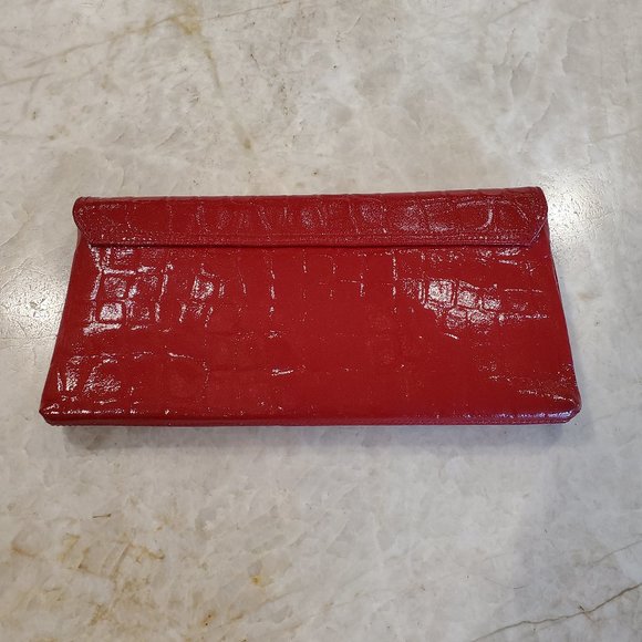 Nordstrom Leather Croc Embossed Clutch - Picture 3 of 5